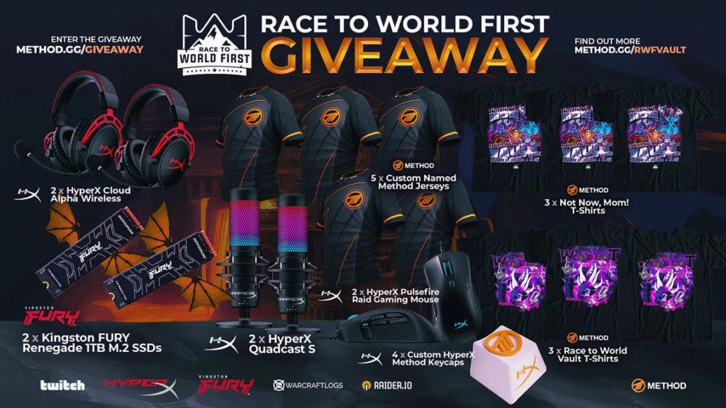 Race to World First Vault of the Incarnates giveaway. Image via Method.