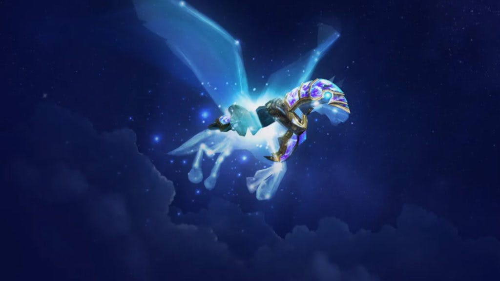The Celestial Steed mount in World of Warcraft. Image via Blizzard Entertainment.
