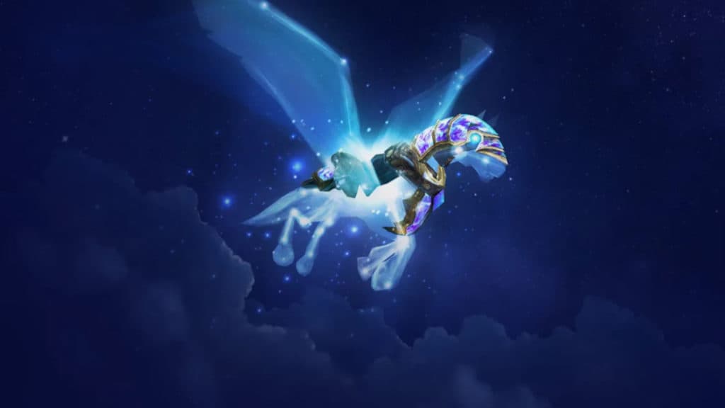 The Celestial Steed mount in World of Warcraft. Image via Blizzard Entertainment.