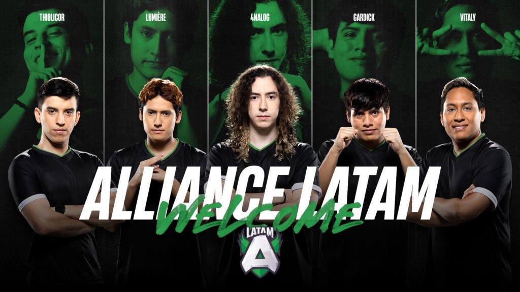 Alliance.LATAM roster for SA DPC 2022/23. Image via Alliance.