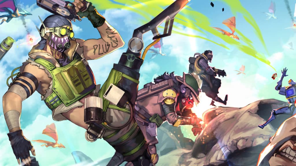 Octane going <em>nyooom </em>pt. 3 (ft. Bloodhound, Caustic, and Pathfinder)
