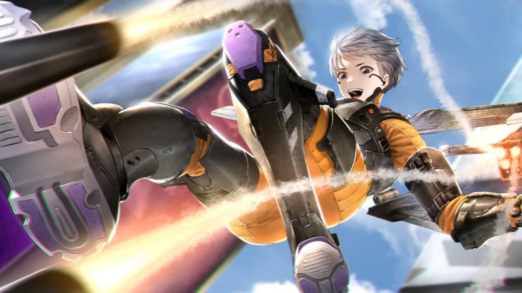 Happy Valkyrie firing missiles mid air