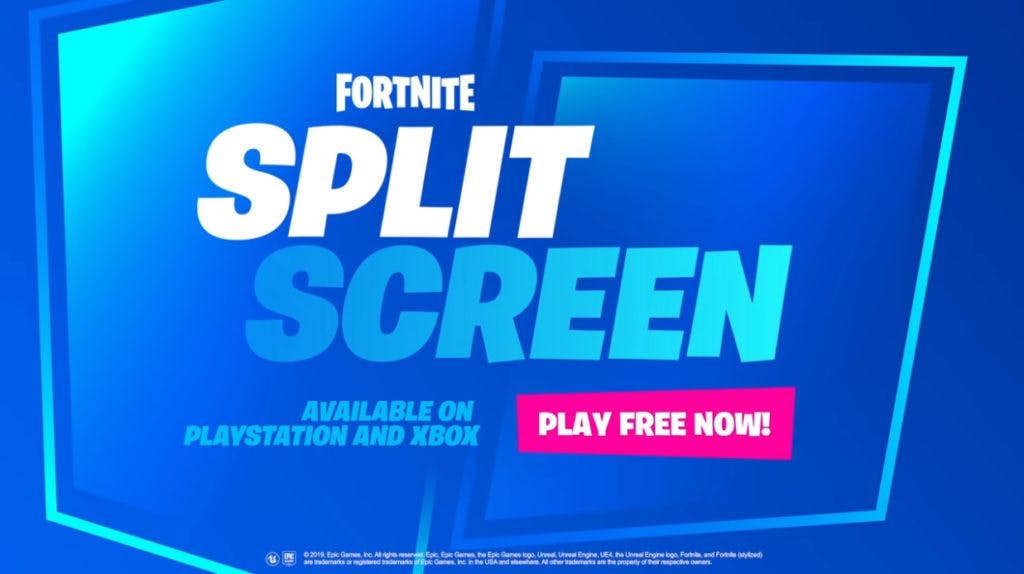 Fortnite Split screen was added on the December 20