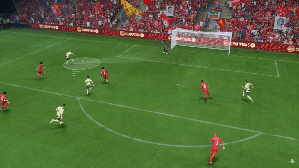 FIFA 23 PC Gameplay<br>Screencapped from <a href="https://youtu.be/GNR6dirCeZs" target="_blank" rel="noreferrer noopener nofollow">RTX R7 Gaming</a>