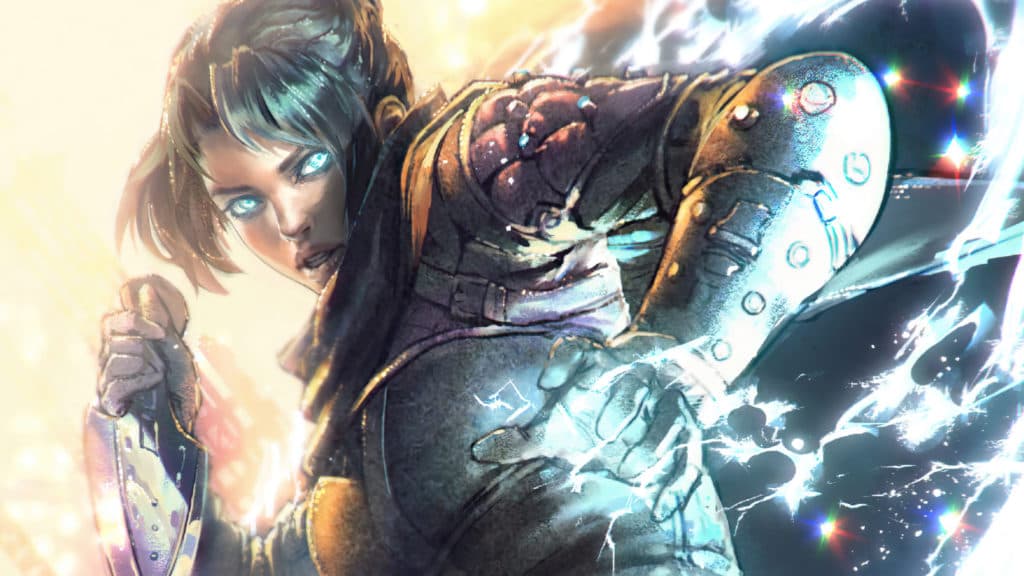 Apex Legends Waifu Wraith exiting her portal