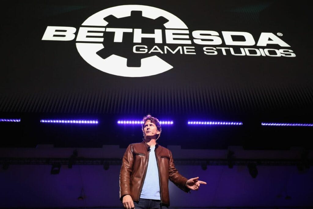 Todd Howard gave a legendary speech announcing Fallout 4 at E3. Photo via Getty Images.
