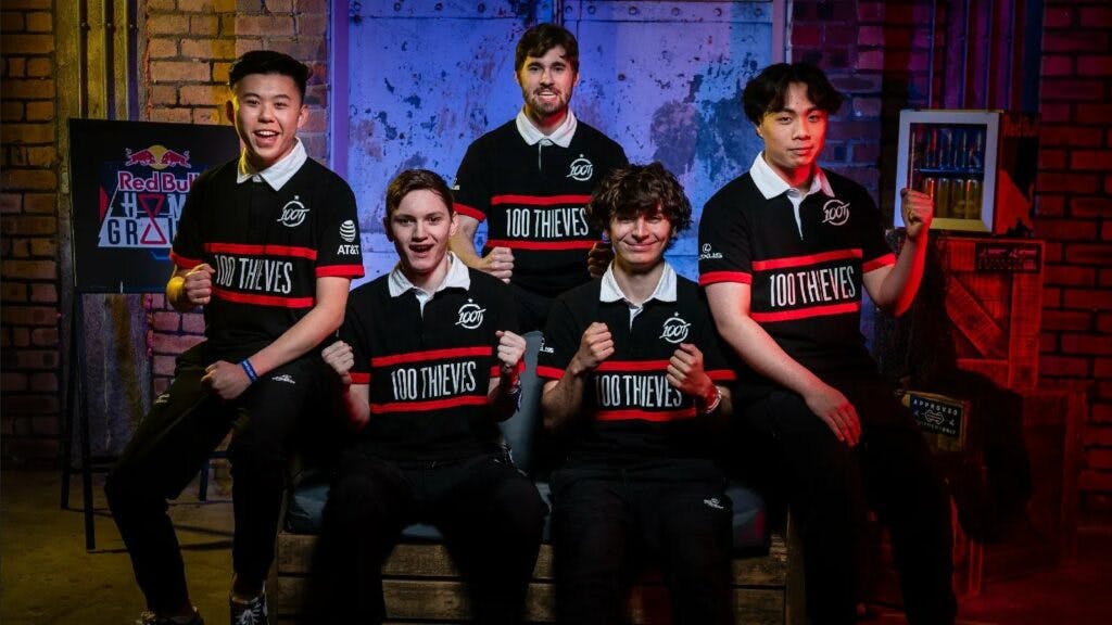 100 Thieves Valorant roster. Image Credit: <a href="https://twitter.com/100T_Esports/status/1606691959883681792" target="_blank" rel="noreferrer noopener nofollow">100 Thieves.</a>