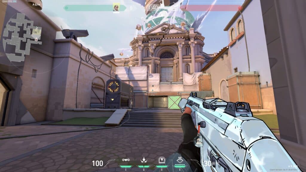 The A Rafters location on Ascent is an example of a spot that will be called Heaven in-game (Image via Esports.gg)