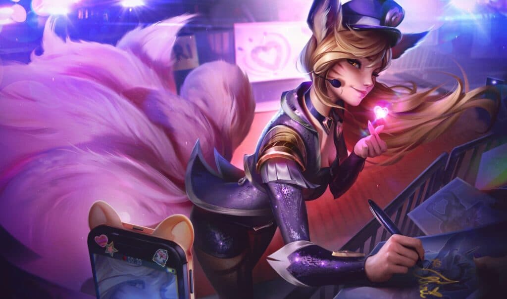 Popstar Ahri's new splash art (Image via Riot Games)