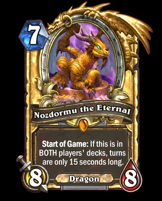 Speedrun the Half and Half Hearthstone Tavern Brawl with Nozdormu in your Deck - Image via Blizzard