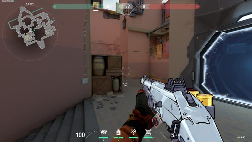 A Short on Bind is one occasion where the callout matches the location's actual name (Image via Esports.gg)