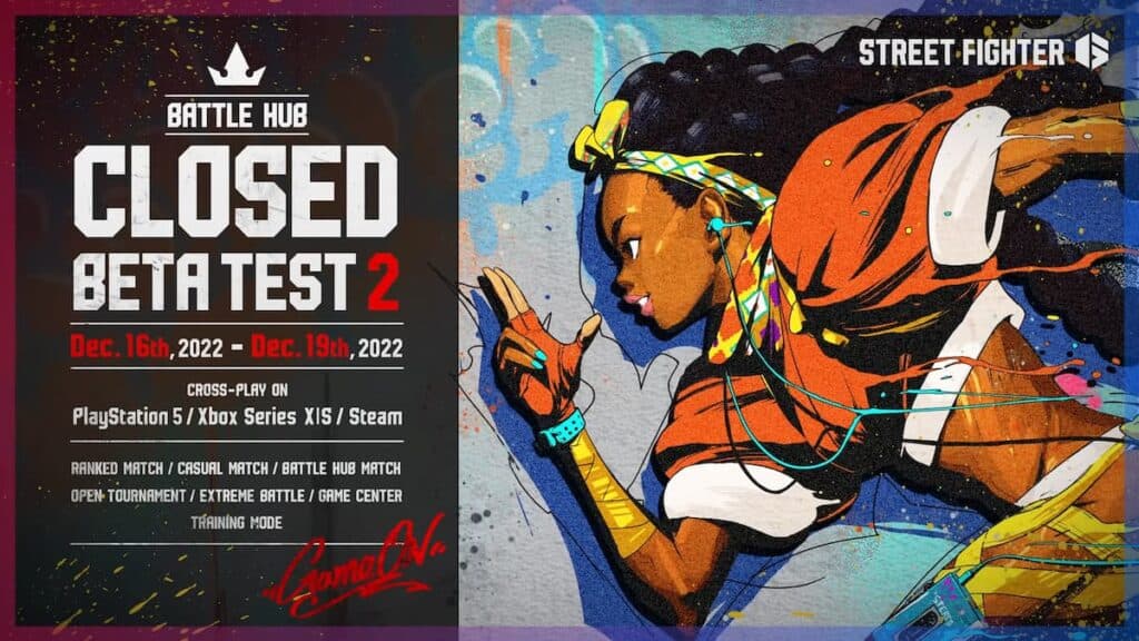 Street Fighter 6 Closed Beta Test 2 details (Image via Capcom)