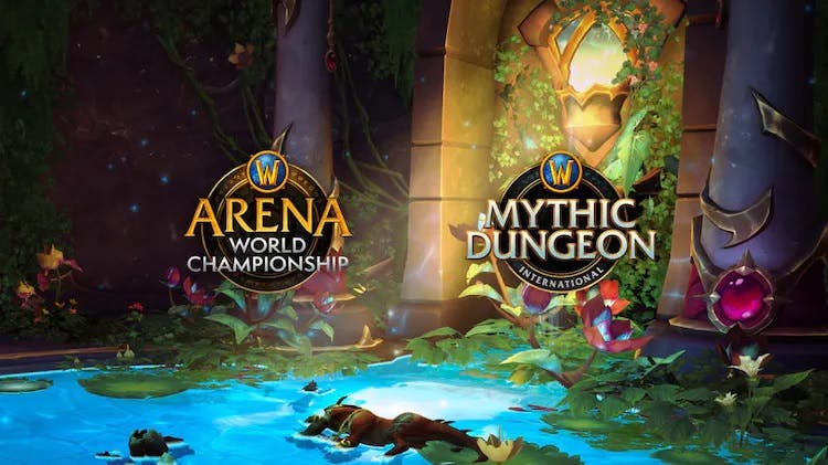 WoW AWC 2023 and WoW MDI 2023 graphic (Image via Blizzard Entertainment)