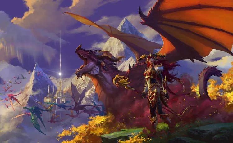 World of Warcraft Dragonflight key art (Image via Blizzard Entertainment)