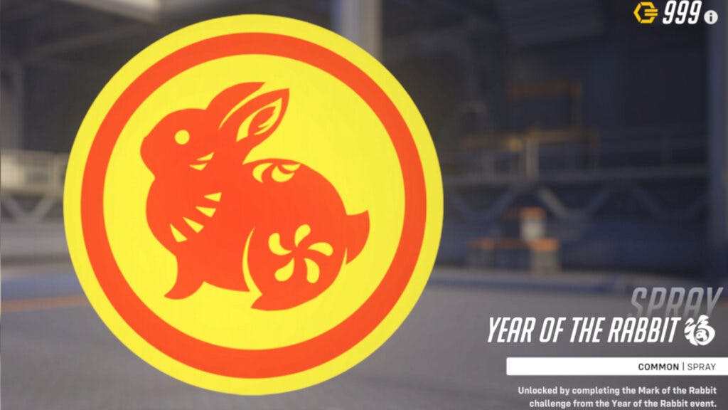 Year of the Rabbit spray (Image via Blizzard Entertainment)