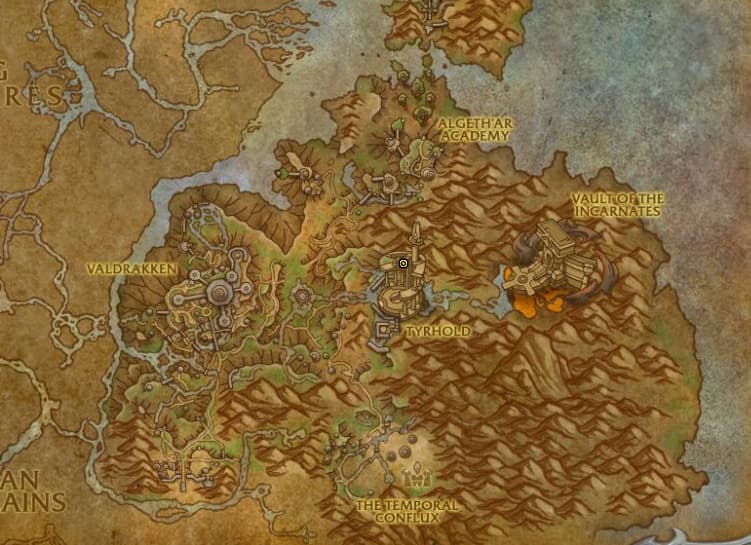 <em>The Revival Catalyst room is located in a tower on the left-side of Tyrhold.</em>