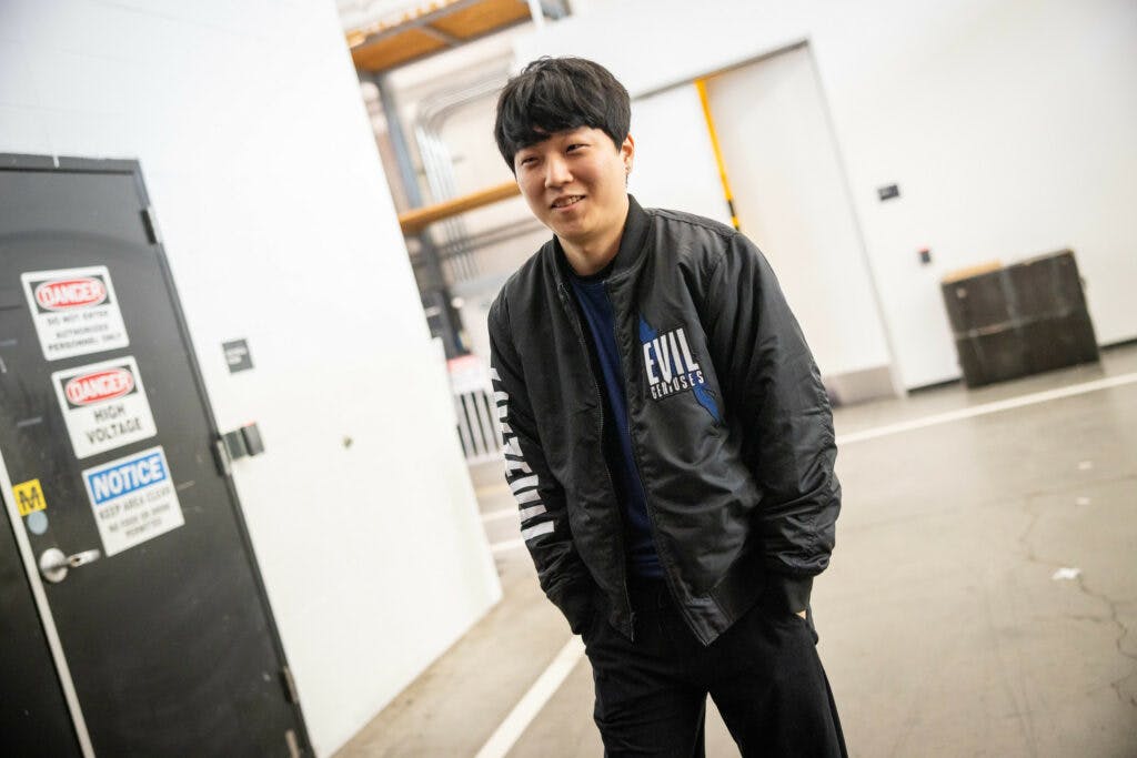 <em>Ssumday competes on day two of the 2023 Spring Split Photo by Colin Young-Wolff/Riot Games</em>