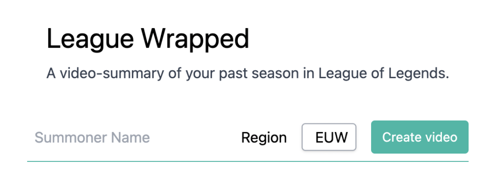 League Wrapped screenshot (Image via League Wrapped)