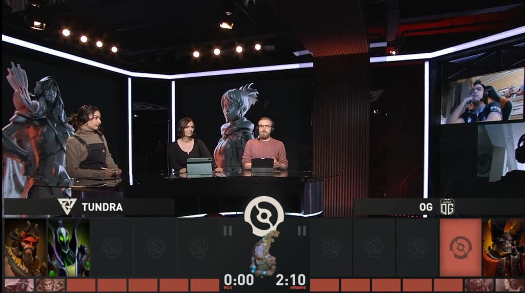 The BMW logo was visible on OG's jerseys in today's OG vs Tundra match in the WEU DPC (Image via PGL)