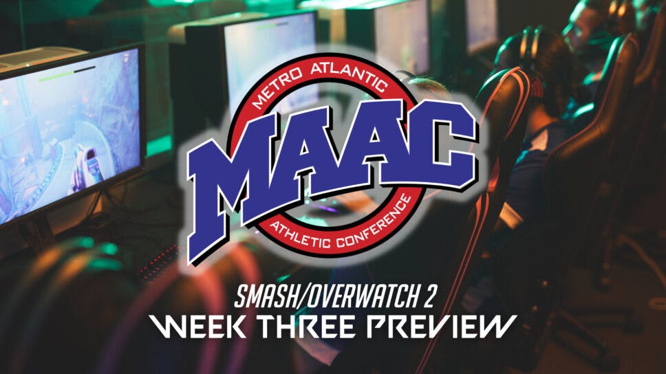 Overwatch 2 and Smash take center stage in MAAC Esports week three preview cover image
