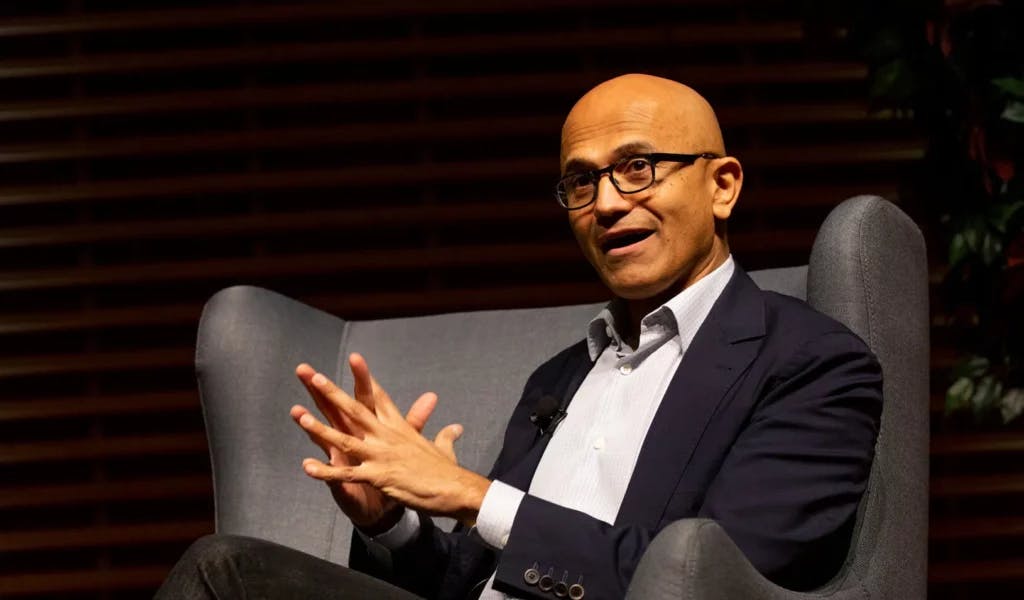 Satya Nadella at the View From the Top speaker series. | Toni Bird