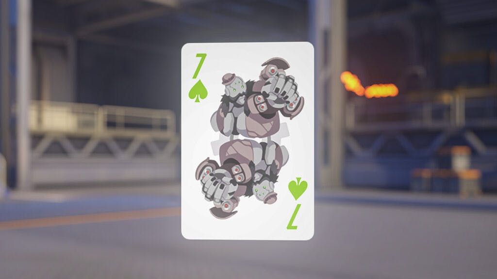 The Seven of Spades spray in Overwatch 2 (Image via Blizzard Entertainment)