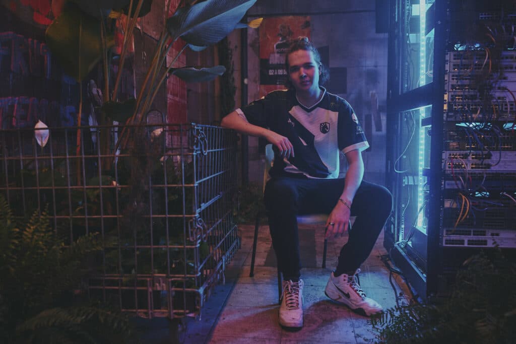 Elias "Jamppi" Olkkonen of Team Liquid poses during the VALORANT Champions Tour 2023: LOCK//IN features day on February 19, 2023 in Sao Paulo, Brazil. (Photo by Lance Skundrich/Riot Games)