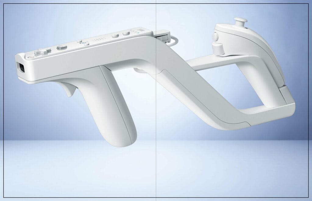 Wii Zapper peripheral. Photo via Retro Gamer.