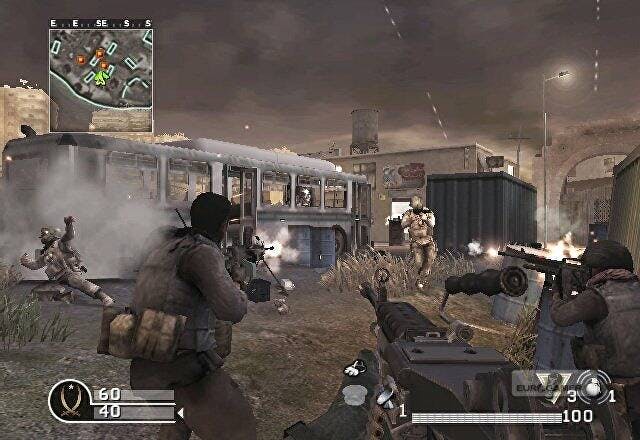 Modern Warfare on the Wii. Photo via Eurogamer.