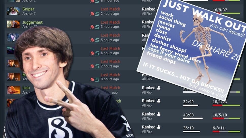 Dendi offers wholesome advice in response to viral Dota 2 Reddit post cover image