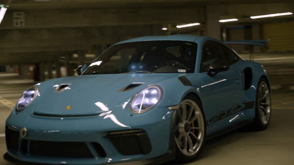 Crimsix in his Porsche 911 GT3 RS from the announcement video