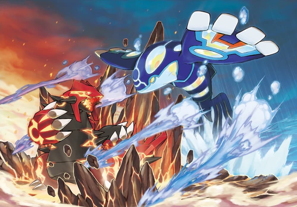 Kyogre vs Groudon via Pokémon Wiki