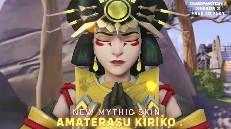 Mythic Kiriko skin in Overwatch 2 Season 3 (Image via Blizzard Entertainment)