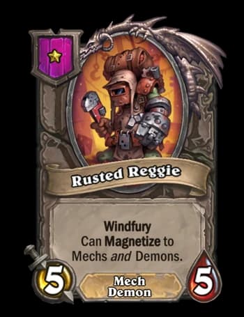 The Mecha-Demon Windfury token (Image via Blizzard)