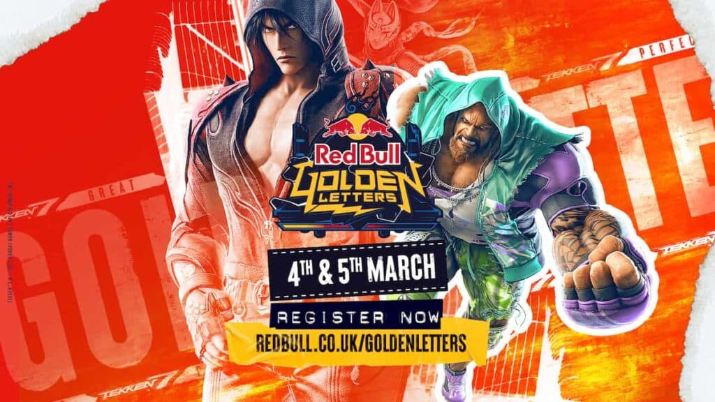 Tekken 7 Red Bull Golden Letters details (Image via Red Bull)