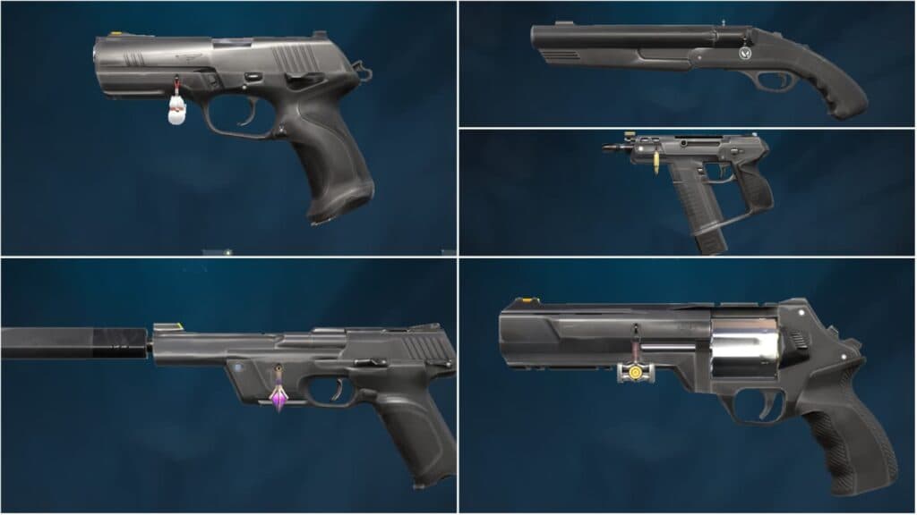 All of the Sidearms in VALORANT (Image via Esports.gg)