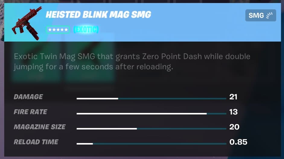 Heisted Blink Mag SMG via Twitter