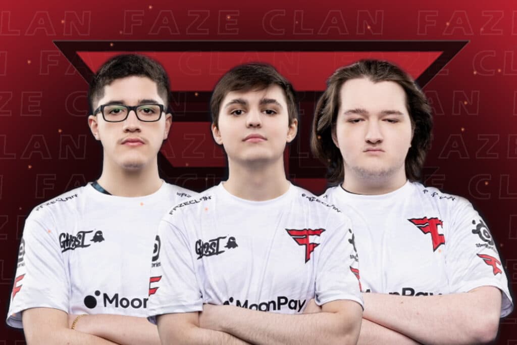 FaZe Clan's RLCS 2022-23 roster (Image via Esports.gg)