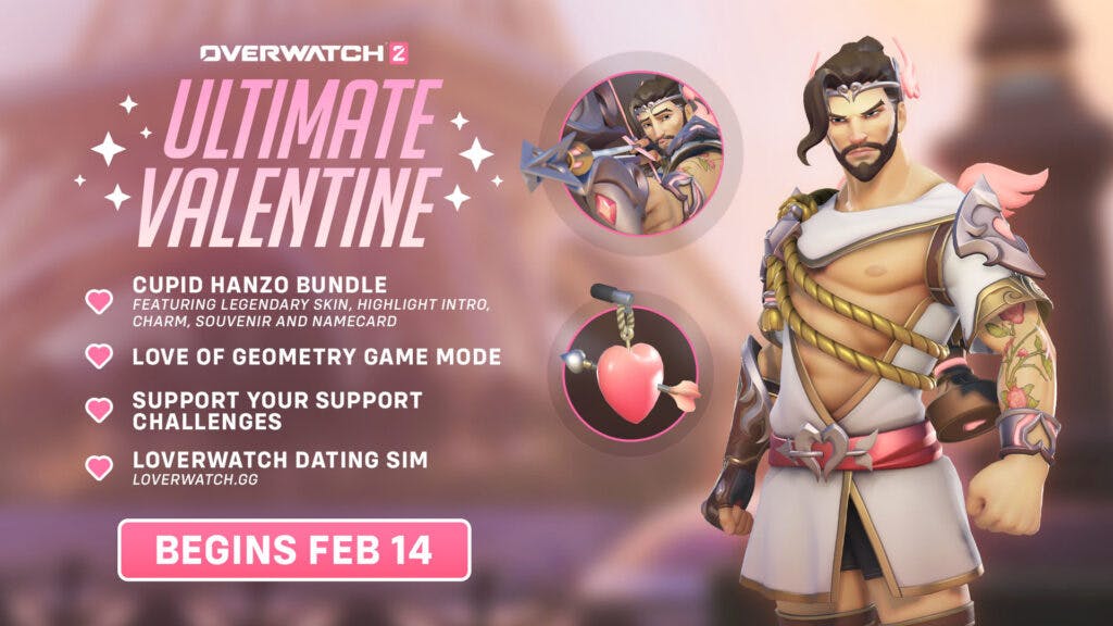 Overwatch 2 Valentine's Day event (Image via Blizzard Entertainment)
