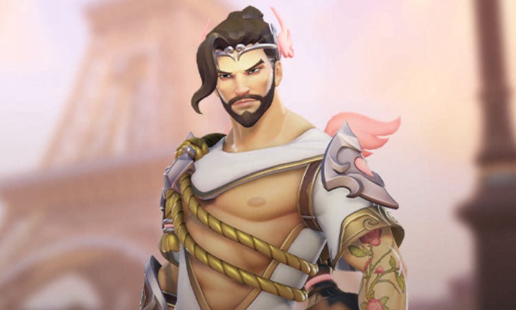 The legendary Cupid Hanzo skin in Overwatch 2 (Image via Blizzard Entertainment)