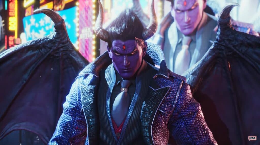 Tekken 8 Kazuya can devil transform mid-battle (Image: Bandai Namco)
