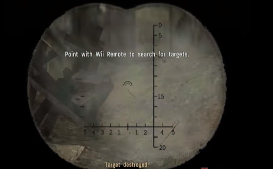 Players had to aim with the Wii Remote in Call of Duty 3. Photo via Call of Duty.
