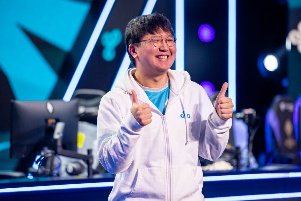 Cloud9 competes during week 7 of the 2023 LCS Spring Split. (Photo by Marv Watson/Riot Games)