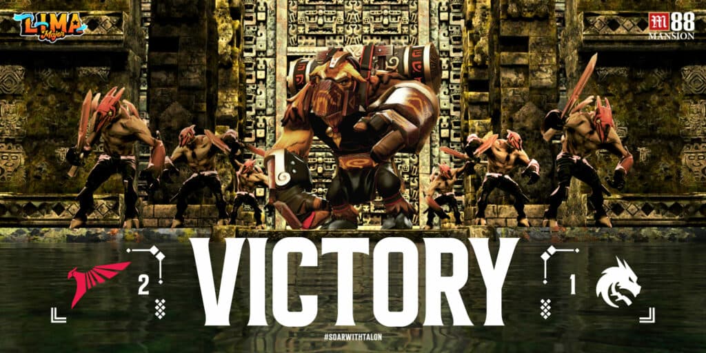 Talon Esports' victory over Team Spirit at Lima Major (Image via <a href="https://twitter.com/TALON_ESPORTS/status/1631793192545955841?s=20" target="_blank" rel="noreferrer noopener nofollow">Talon Twitter</a>)