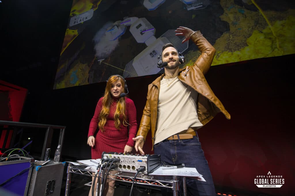 Falloutt and VikkiKitty casting in London (Photo EA/Joe Brady)