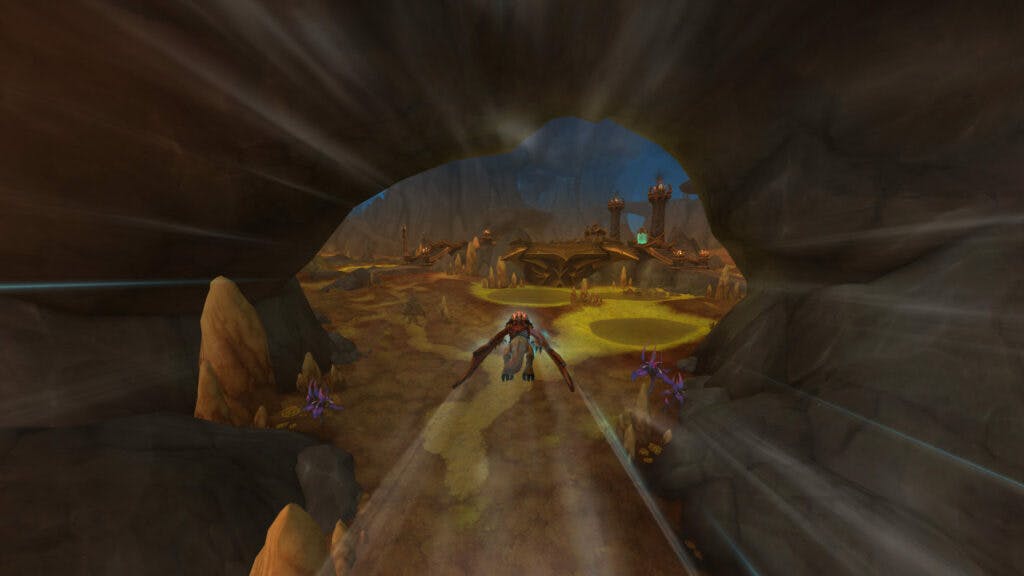 Dragonriding in the Zaralek Cavern (Image via Blizzard Entertainment)