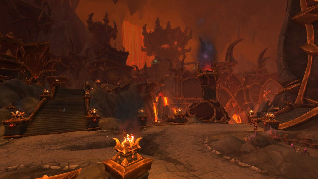 Aberrus raid environment (Image via Blizzard Entertainment)