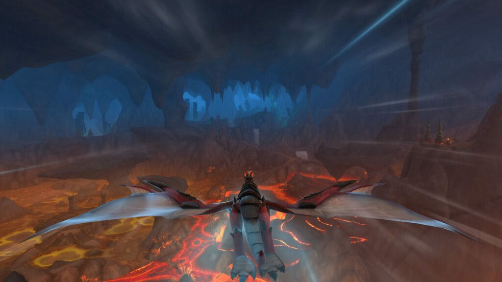 Dragonriding in Embers of Neltharion (Image via Blizzard Entertainment)