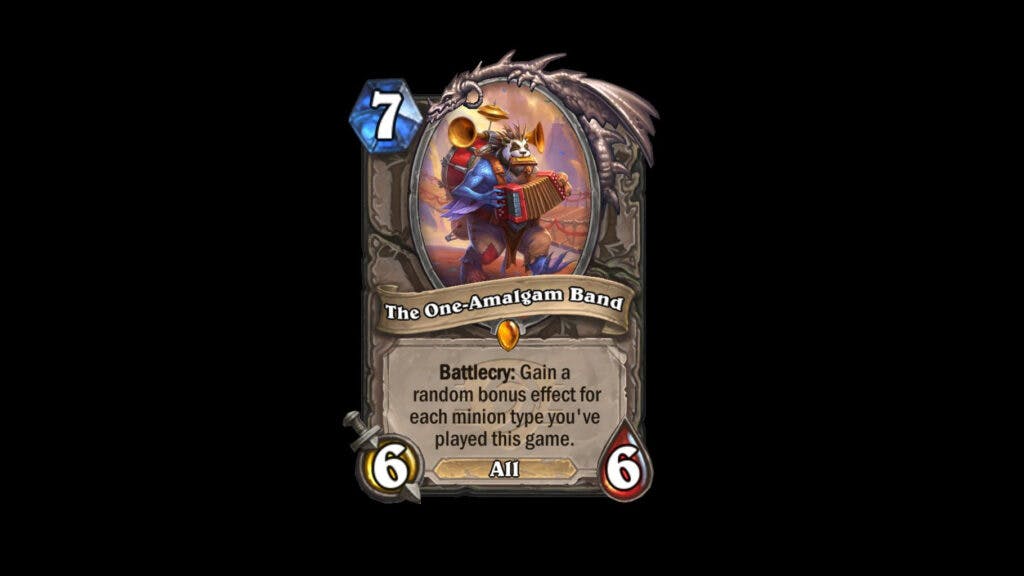 The One-Amalgam Band could be useful for Hearthstone Festival of Legends decks (Image via Blizzard Entertainment)