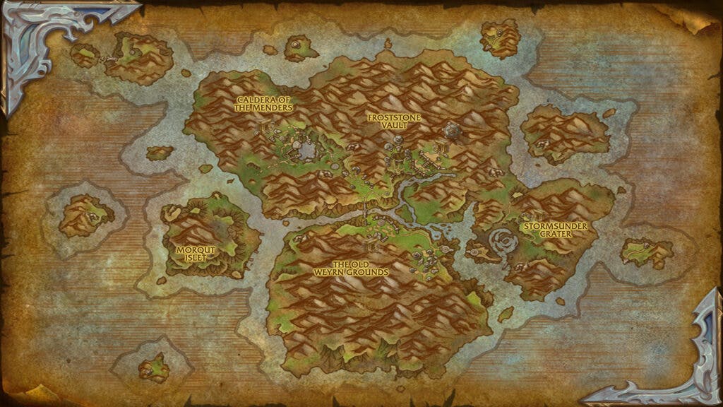 Forbidden Reach map (Image via Blizzard Entertainment)